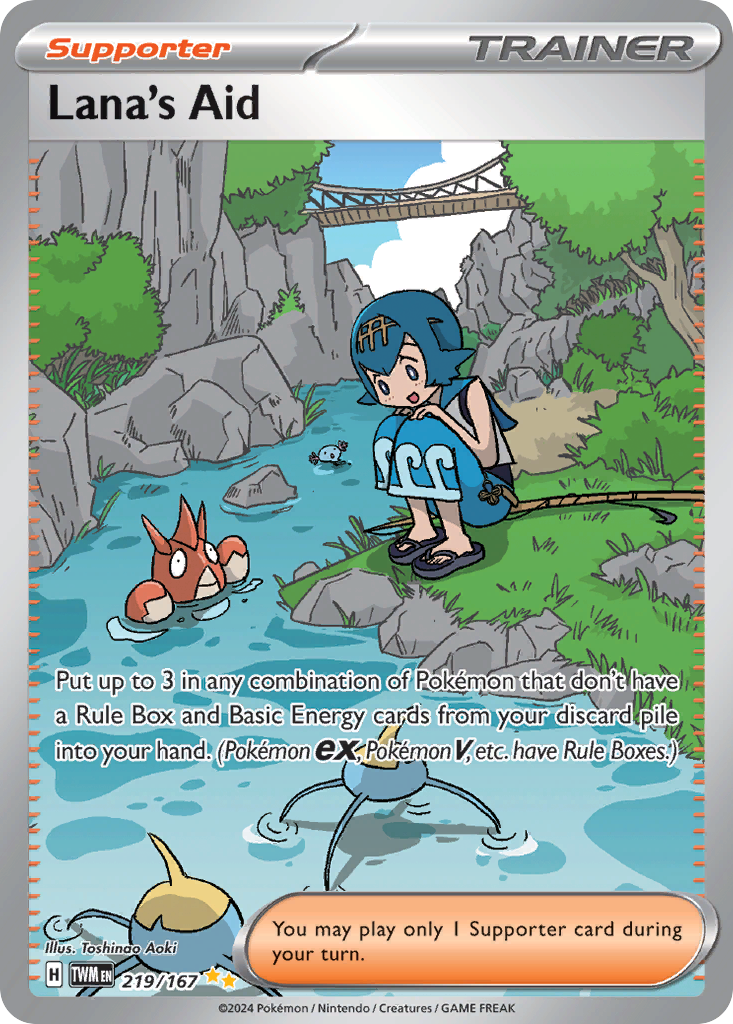 Lana's Aid 219/167, Twilight Masquerade Pokémon card