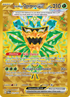 Teal Mask Ogerpon ex 221/167, Twilight Masquerade