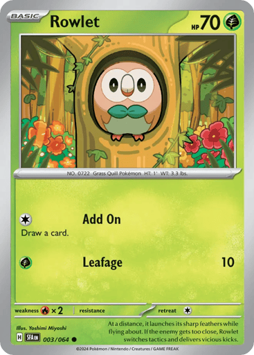 Rowlet 3/64 from Shrouded Fable