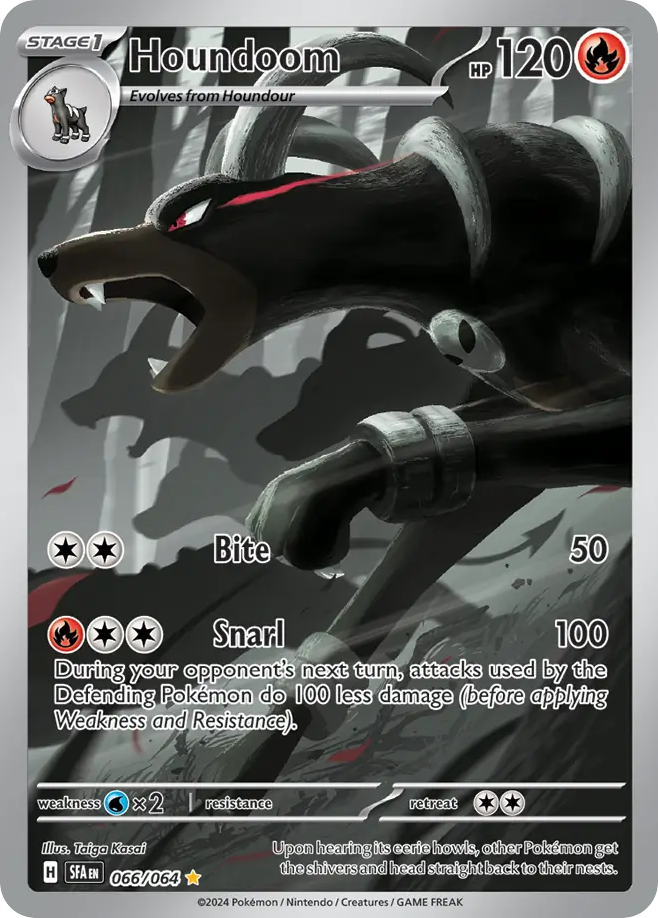 Houndoom 66/64, Shrouded Fable Pokémon card