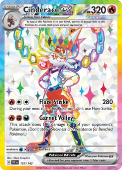 Cinderace ex 157/142, Stellar Crown