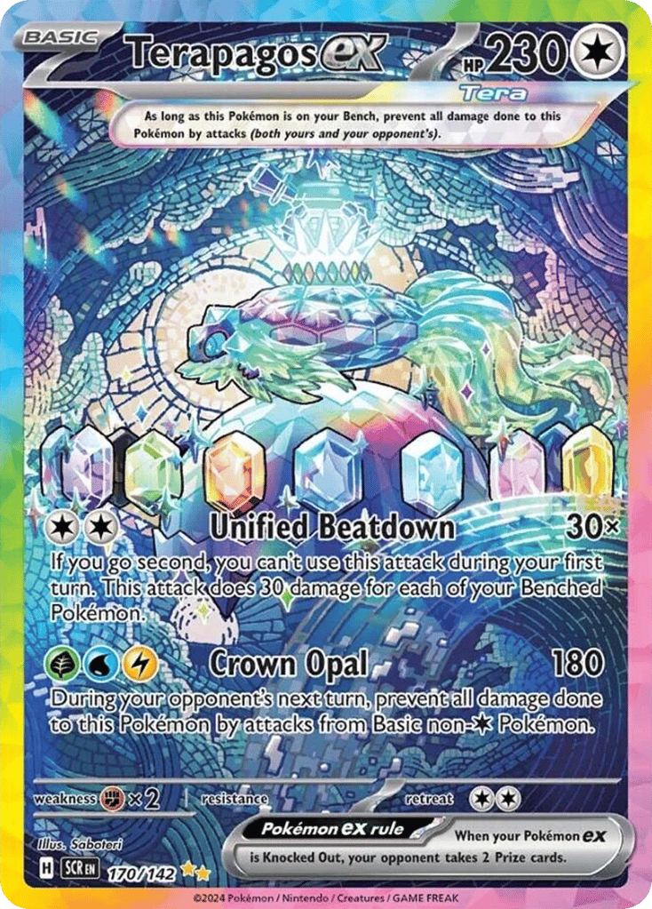 Terapagos ex 170/142, Stellar Crown Pokémon card