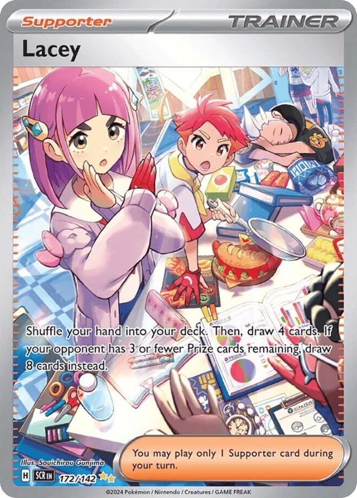 Lacey 172/142, Stellar Crown Pokémon card