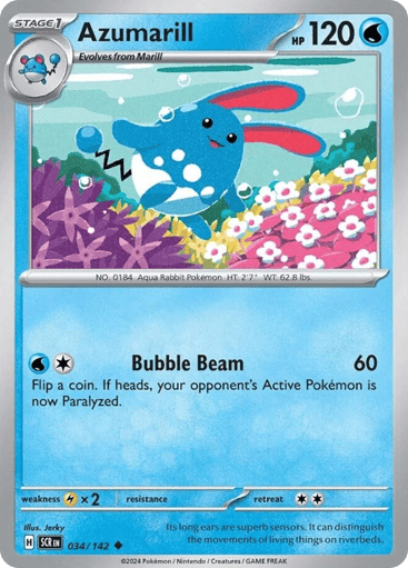 Azumarill 34/142 from Stellar Crown