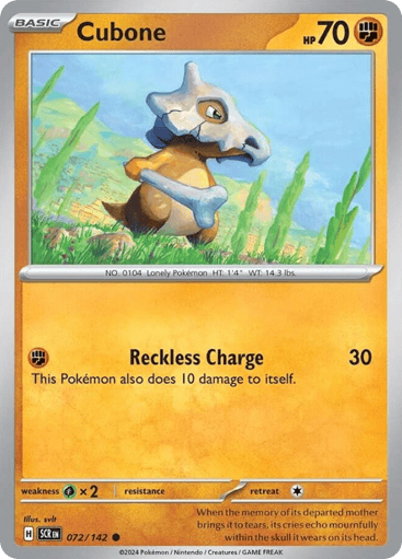 Cubone 72/142 from Stellar Crown
