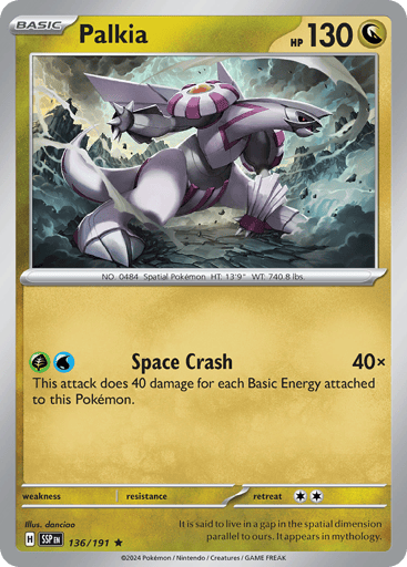 Palkia 136/191 from Surging Sparks