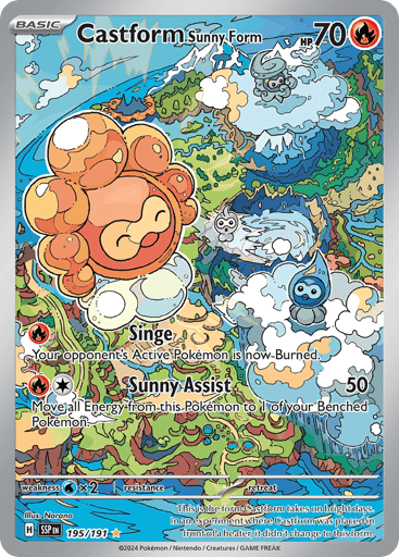 Castform Sunny Form 195/191 from Surging Sparks