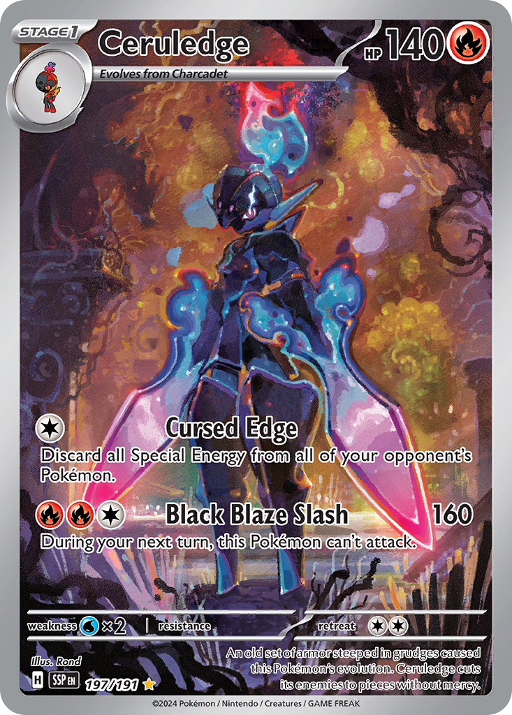 Ceruledge 197/191, Surging Sparks Pokémon card