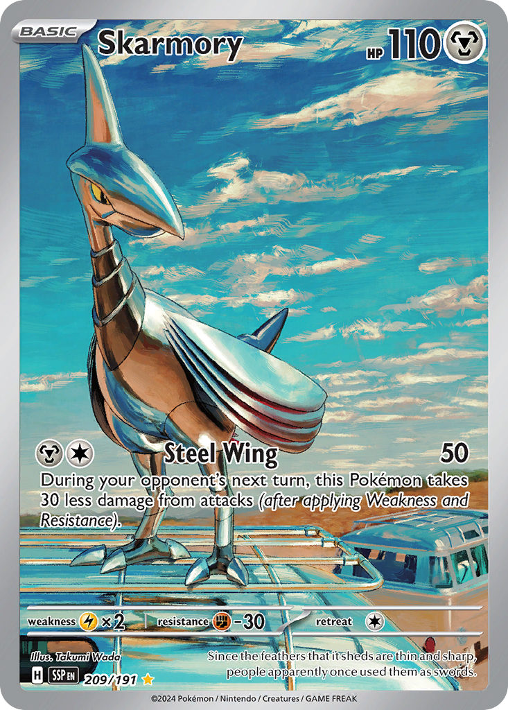 Skarmory 209/191, Surging Sparks Pokémon card