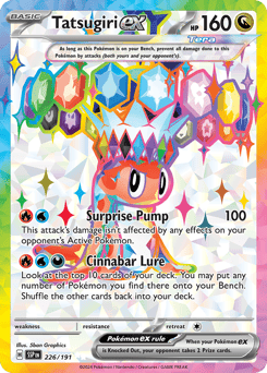 Tatsugiri ex 226/191, Surging Sparks