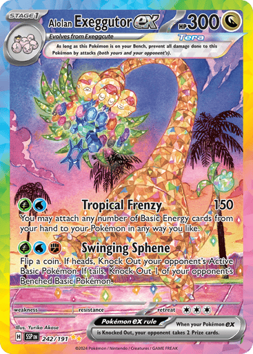 Alolan Exeggutor ex 242/191 from Surging Sparks