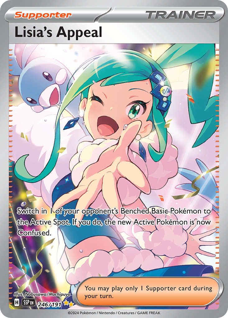 Lisia's Appeal 246/191, Surging Sparks Pokémon card
