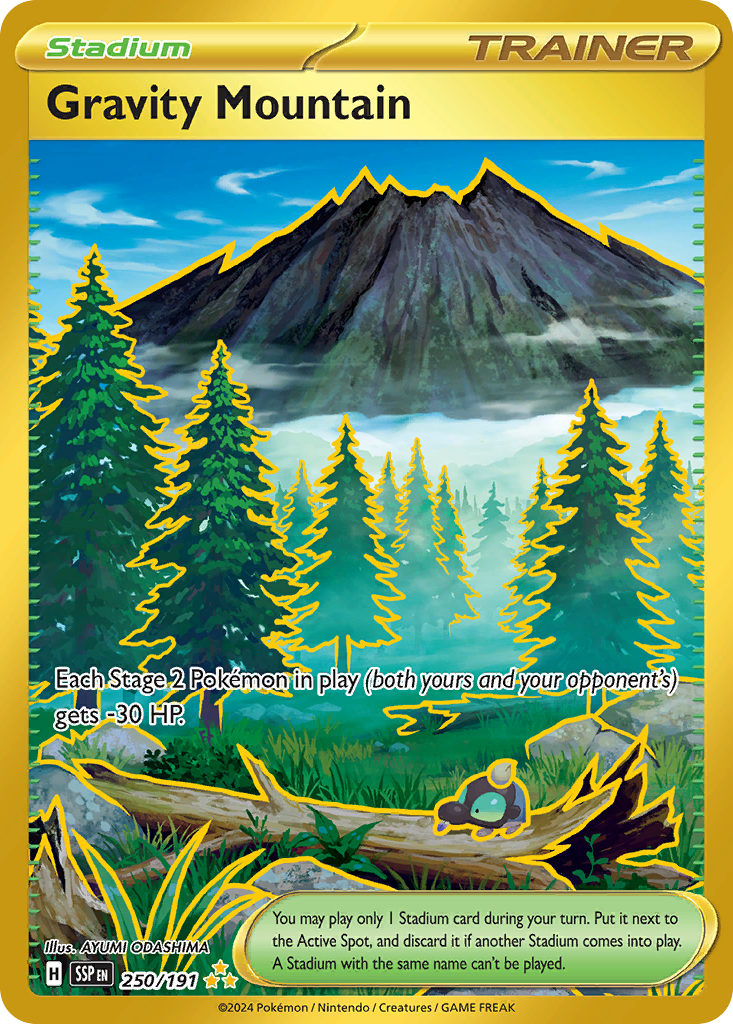 Gravity Mountain 250/191, Surging Sparks Pokémon card