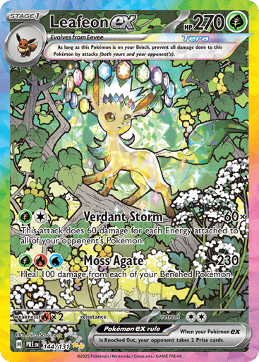 Leafeon ex 144/131 from Prismatic Evolutions