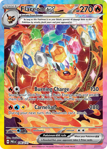 Flareon ex 146/131 from Prismatic Evolutions