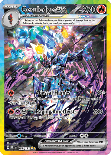 Ceruledge ex 147/131 from Prismatic Evolutions
