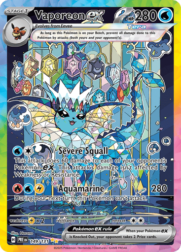 Vaporeon ex 149/131 from Prismatic Evolutions