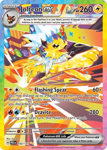 Jolteon ex 153/131 from Prismatic Evolutions