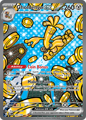 Gholdengo ex 164/131 from Prismatic Evolutions