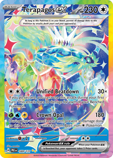 Terapagos ex 169/131 from Prismatic Evolutions