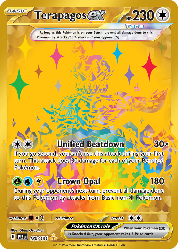 Terapagos ex 180/131, Prismatic Evolutions Pokémon card