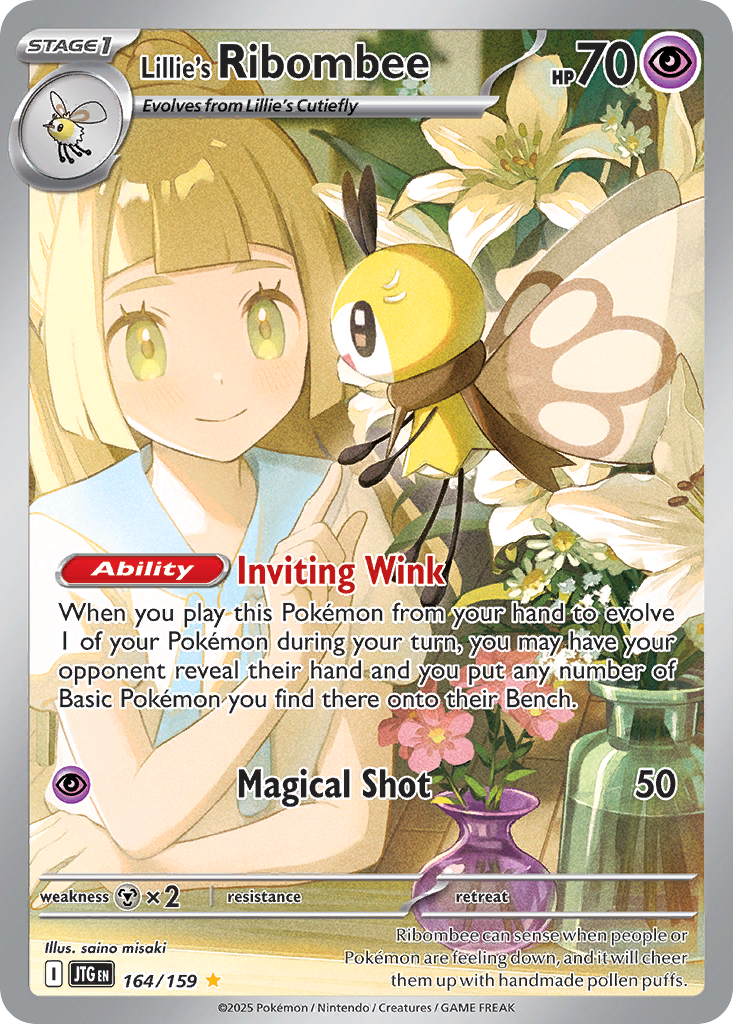 Lillie's Ribombee 164/159, Journey Together Pokémon card