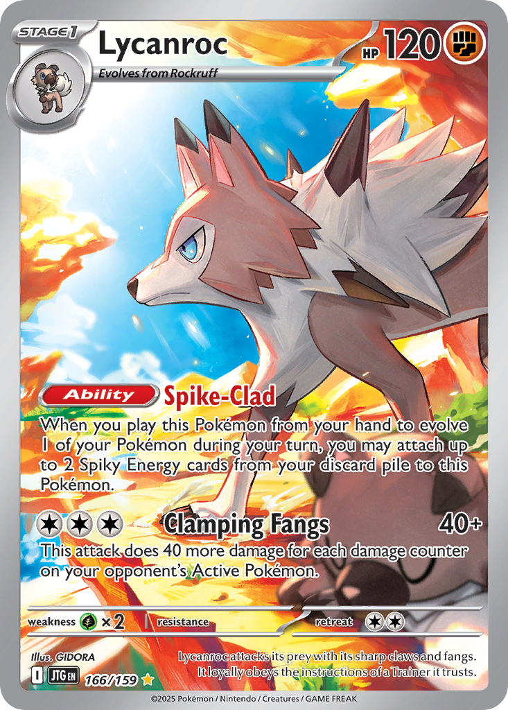 Lycanroc 166/159, Journey Together Pokémon card