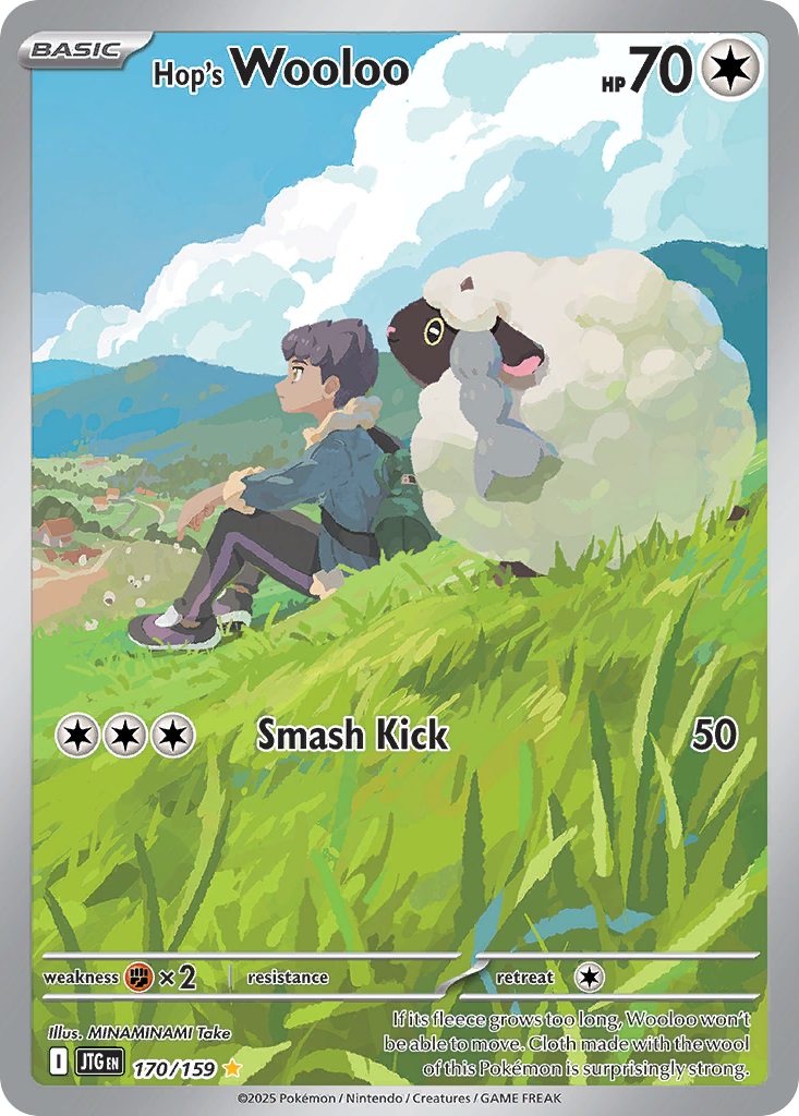 Hop's Wooloo 170/159, Journey Together Pokémon card
