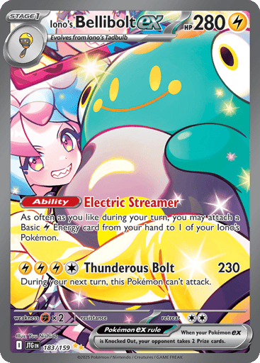 Iono's Bellibolt ex 183/159 from Journey Together