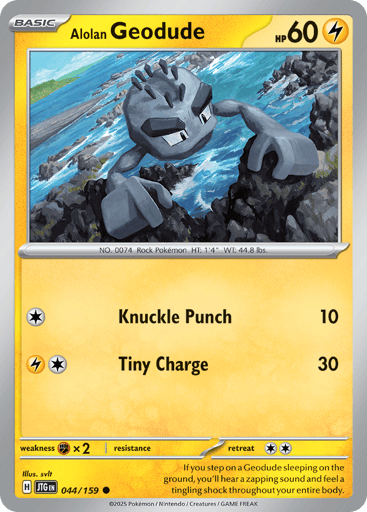 Alolan Geodude 44/159 from Journey Together