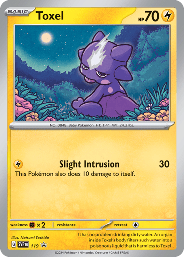 Toxel 119/224 from Scarlet & Violet Black Star Promos