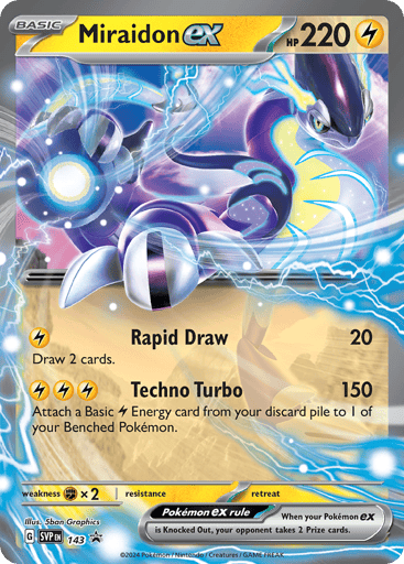 Miraidon ex 143/224 from Scarlet & Violet Black Star Promos