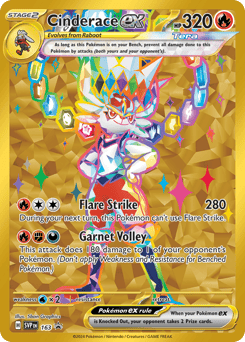 Cinderace ex 163/224, Scarlet & Violet Black Star Promos
