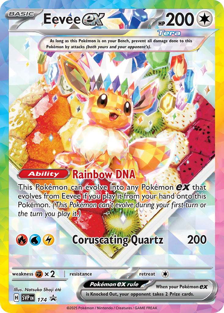 Eevee ex 174/224, Scarlet & Violet Black Star Promos Pokémon card