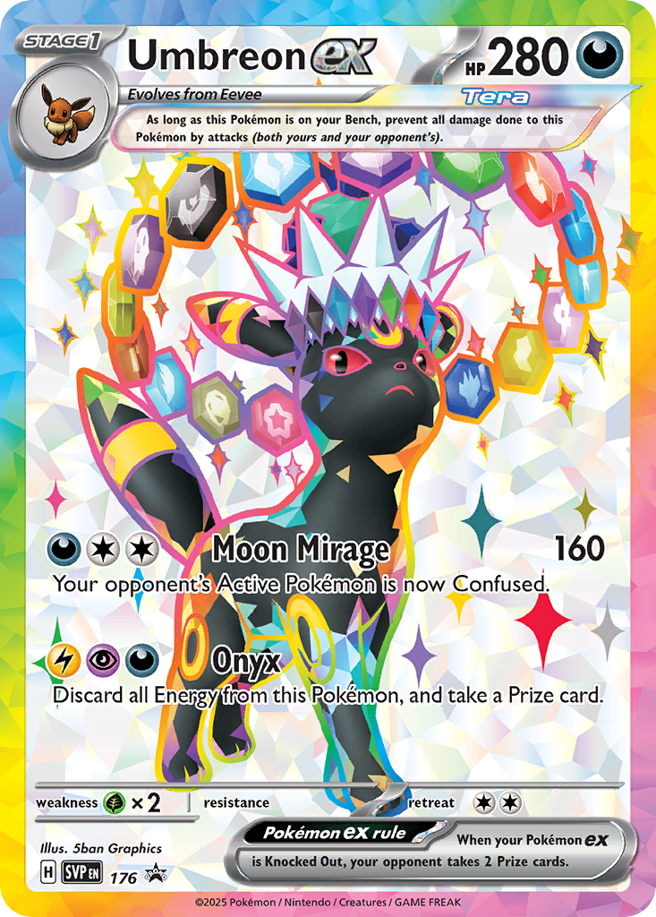 Umbreon ex 176/224, Scarlet & Violet Black Star Promos Pokémon card