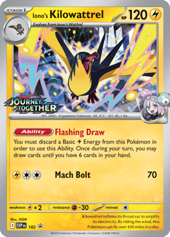 Iono's Kilowattrel 182/224 Scarlet & Violet Black Star Promos