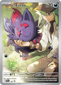 N's Zorua 189/224 Scarlet & Violet Black Star Promos