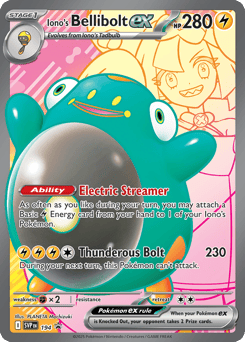 Iono's Bellibolt ex 194/224 Scarlet & Violet Black Star Promos