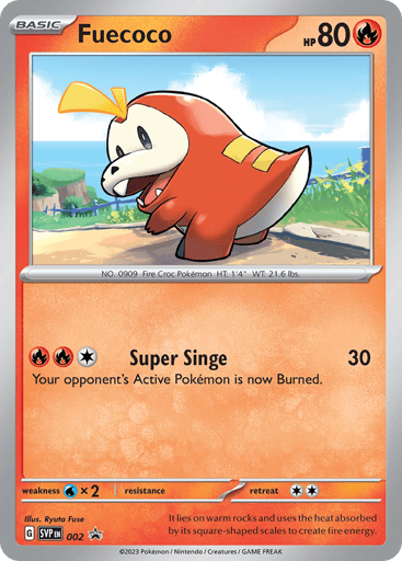 Fuecoco 2/224 from Scarlet & Violet Black Star Promos