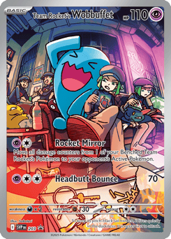 Team Rocket's Wobbuffet 203/224 Scarlet & Violet Black Star Promos