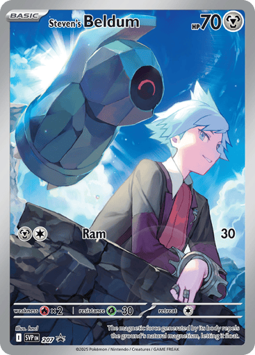 Steven's Beldum 207/224 from Scarlet & Violet Black Star Promos
