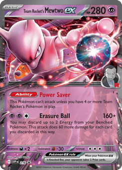 Team Rocket's Mewtwo ex 216/224 Scarlet & Violet Black Star Promos