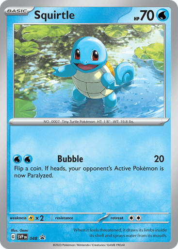 Squirtle 48/224 from Scarlet & Violet Black Star Promos