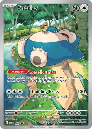 Snorlax 51/224 from Scarlet & Violet Black Star Promos