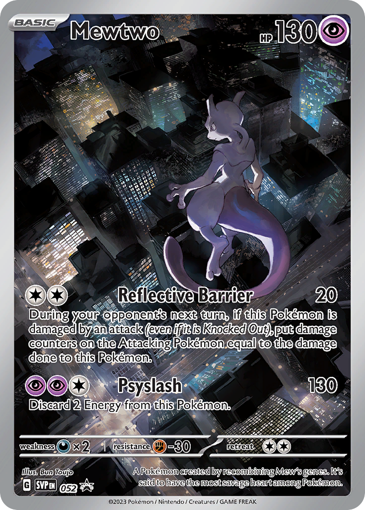 Mewtwo 52/224, Scarlet & Violet Black Star Promos Pokémon card