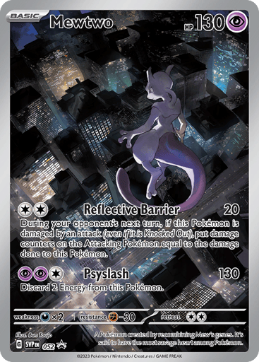 Mewtwo 52/224 from Scarlet & Violet Black Star Promos