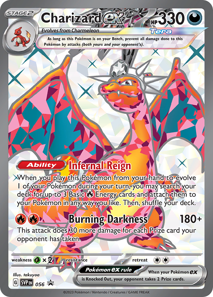 Charizard ex 56/224, Scarlet & Violet Black Star Promos Pokémon card