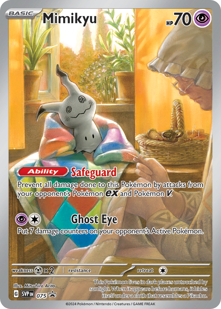 Mimikyu 75/224, Scarlet & Violet Black Star Promos Pokémon card