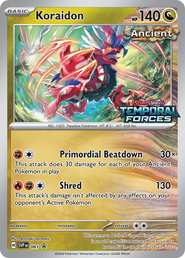Koraidon 91/224 from Scarlet & Violet Black Star Promos
