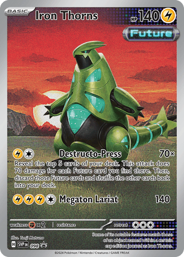 Iron Thorns 98/224 from Scarlet & Violet Black Star Promos
